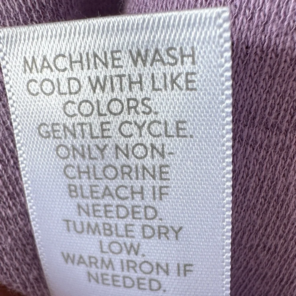 J.Jill Pure Jill Cotton V-Neck Short Sleeve Violet - XL NWT - Picture 7 of 9